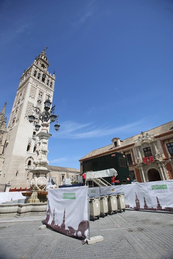 Las obras para la peatonalización de Mateos Gago continúan avanzando en los tres tramos contemplados