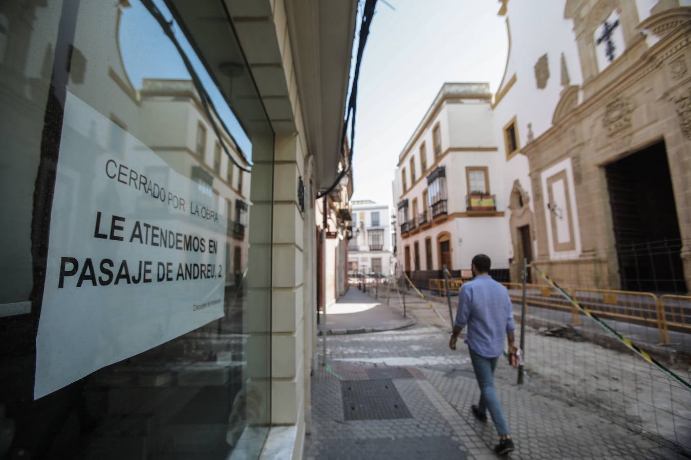 Las obras para la peatonalización de Mateos Gago continúan avanzando en los tres tramos contemplados