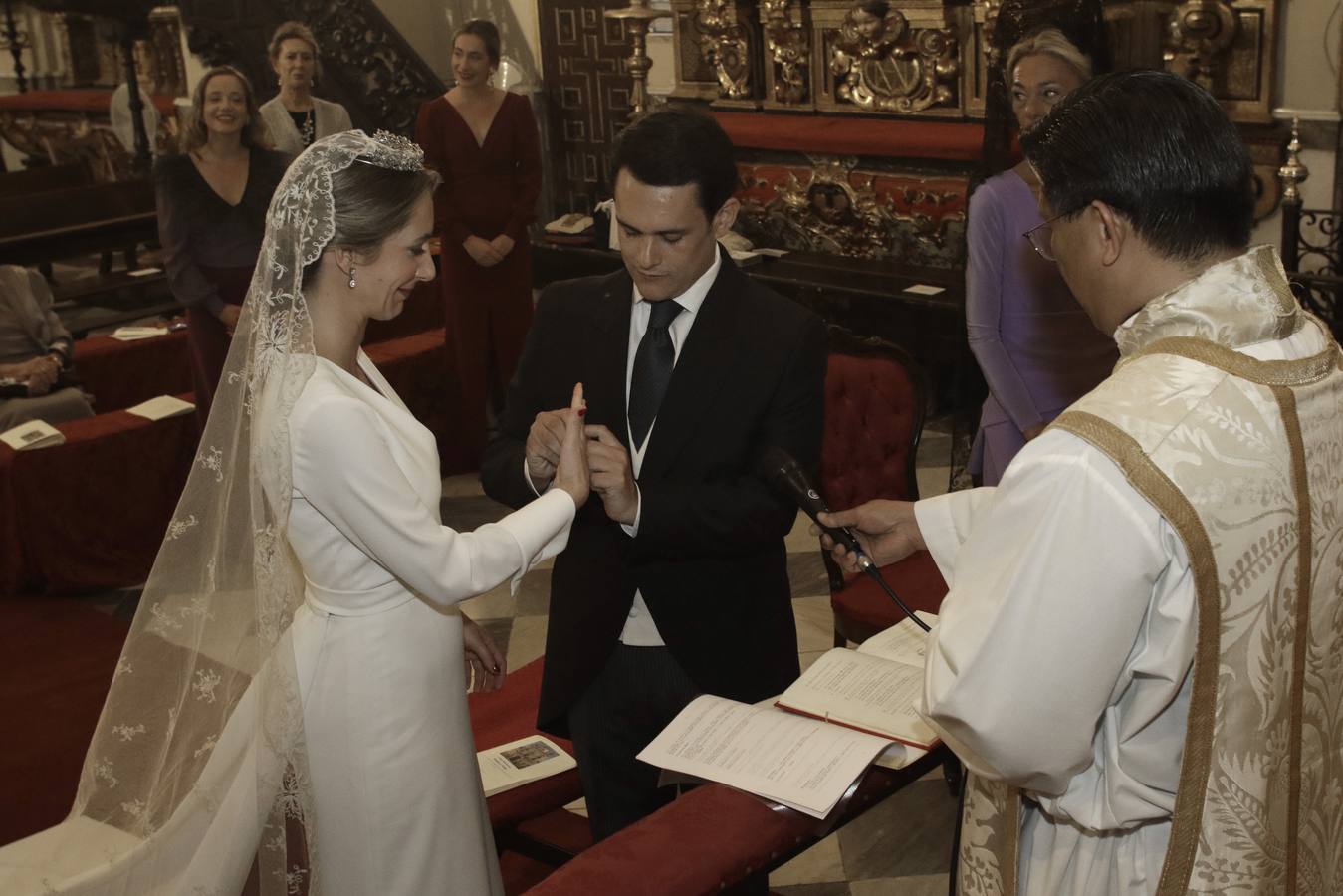 Primera boda en la iglesia de San Jorge del Hospital de la Caridad