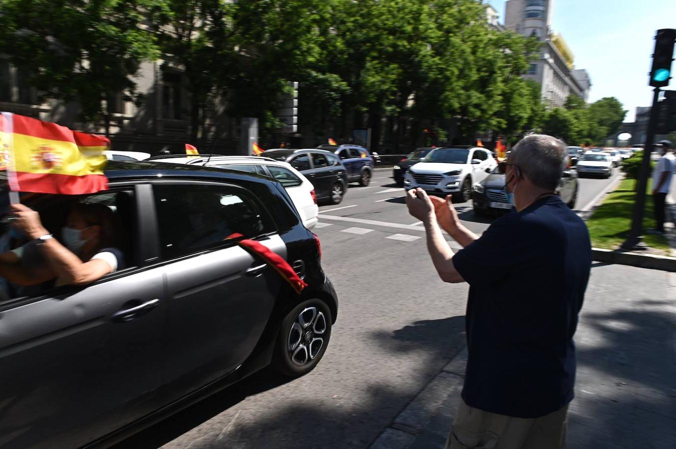 Las manifestaciones contra el Gobierno en Madrid, en imágenes