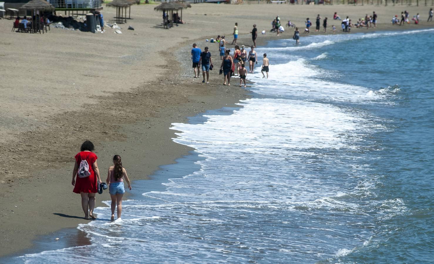 Playas de la Malagueta y Huelin, en Málaga