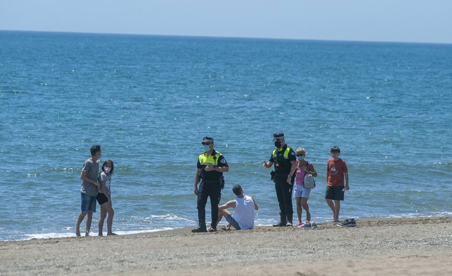 Playas de la Malagueta y Huelin, en Málaga