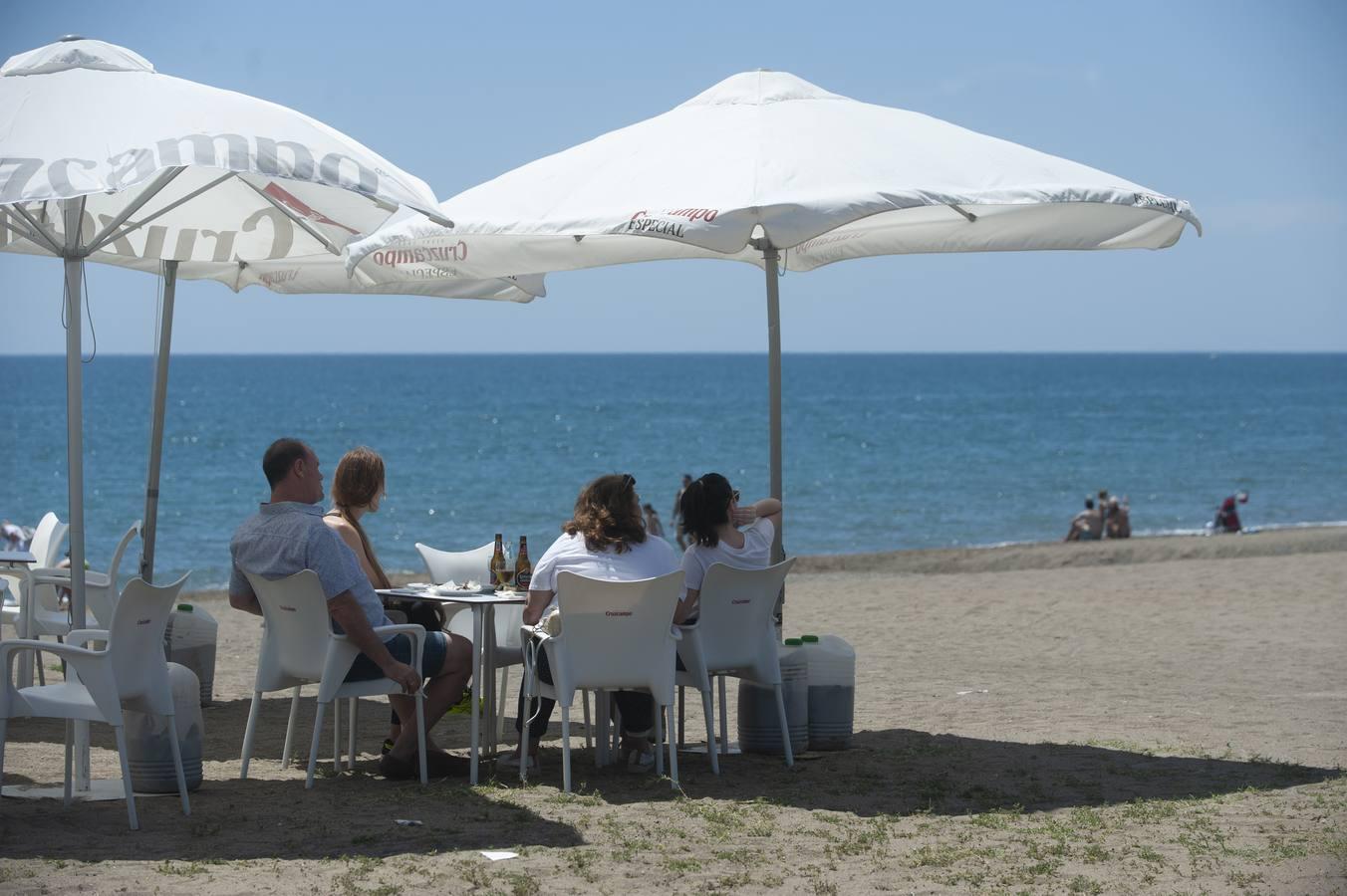 Playas de la Malagueta y Huelin, en Málaga