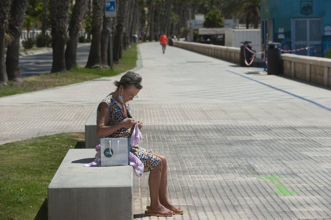 Playas de la Malagueta y Huelin, en Málaga