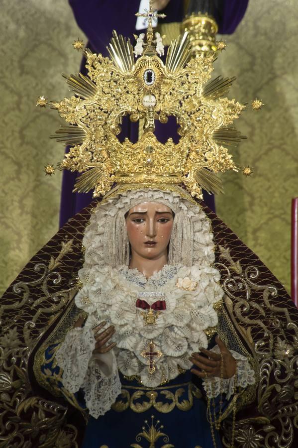 El altar del décimo tercer aniversario de la coronación de la Virgen de la O