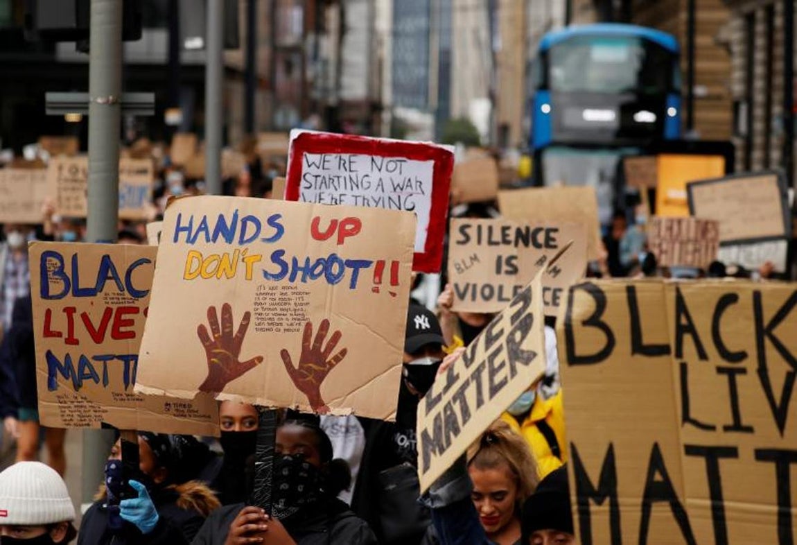 La ciudad de Manchester también se ha echado a la calle para protestar. 