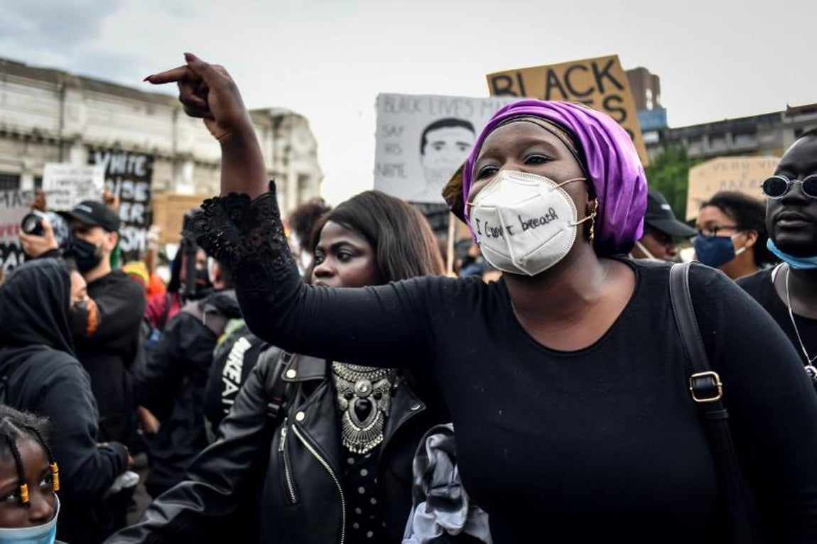 También ha habido protestas durante el 7 de junio en Milán. Una de las ciudades más castigadas por la pandemia en Italia. 