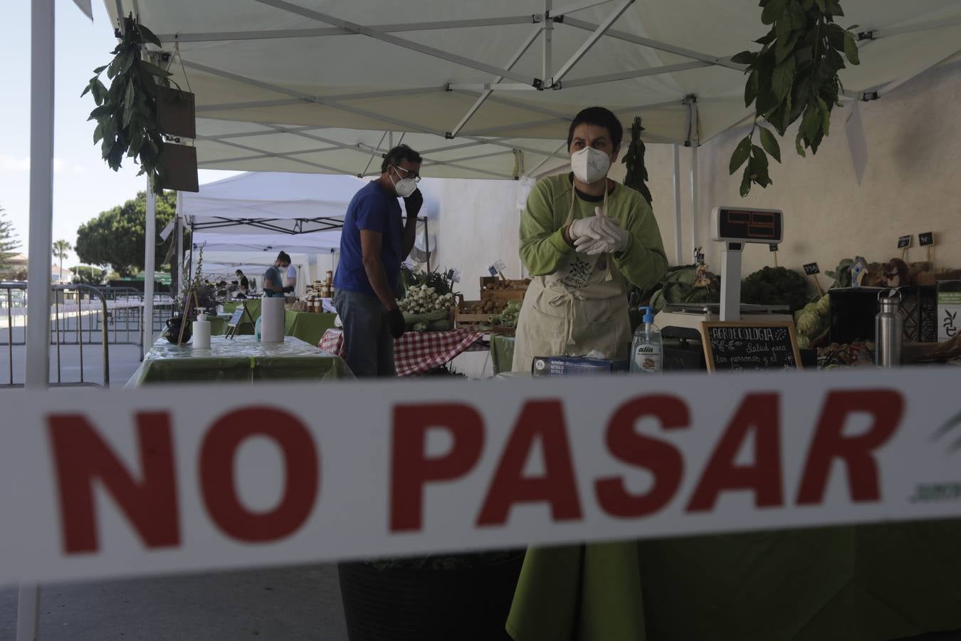 Reabre el mercadillo ecológico de Los Toruños con medidas de seguridad