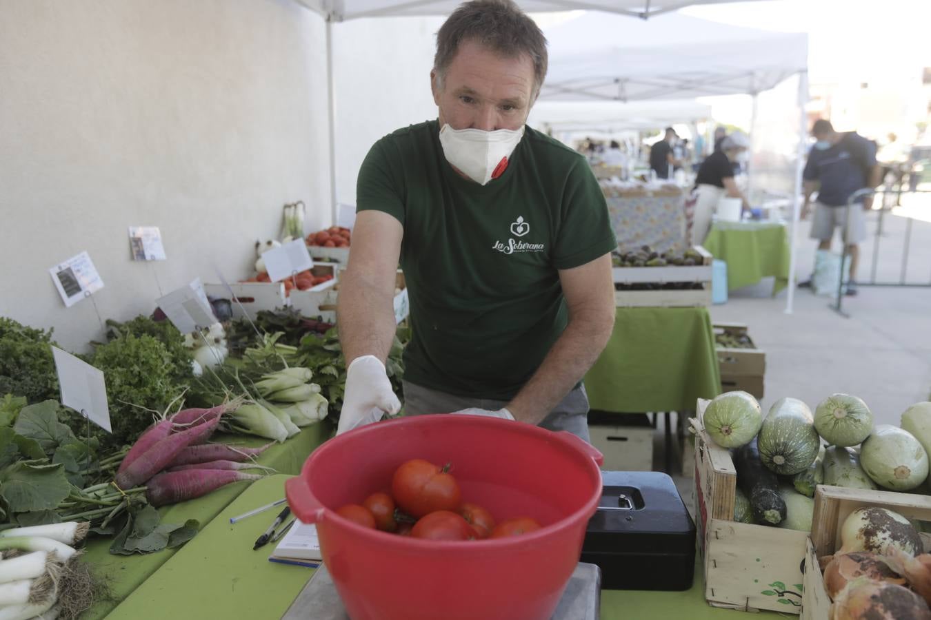 Reabre el mercadillo ecológico de Los Toruños con medidas de seguridad