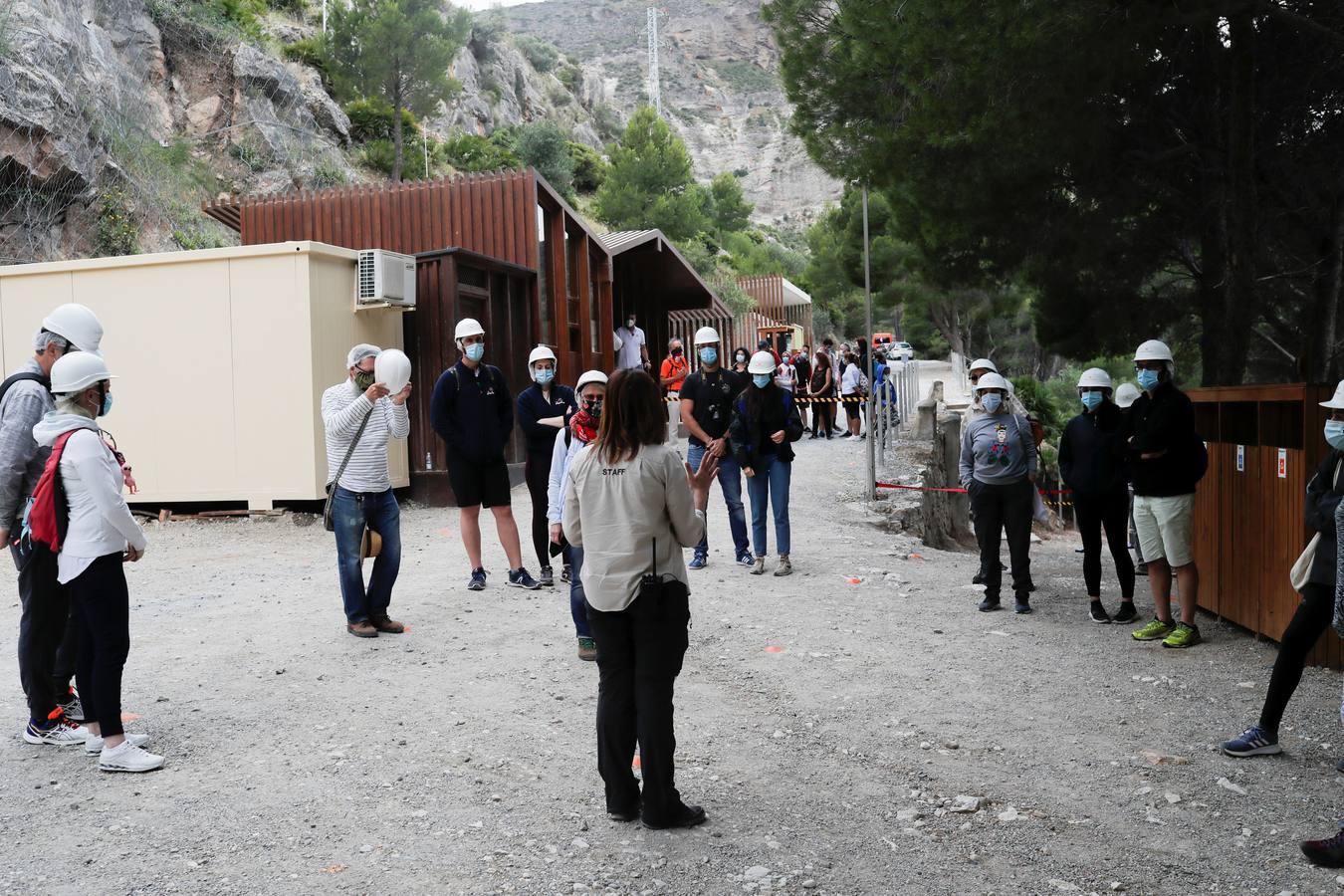 En imágenes, la reapertura del Caminito del Rey