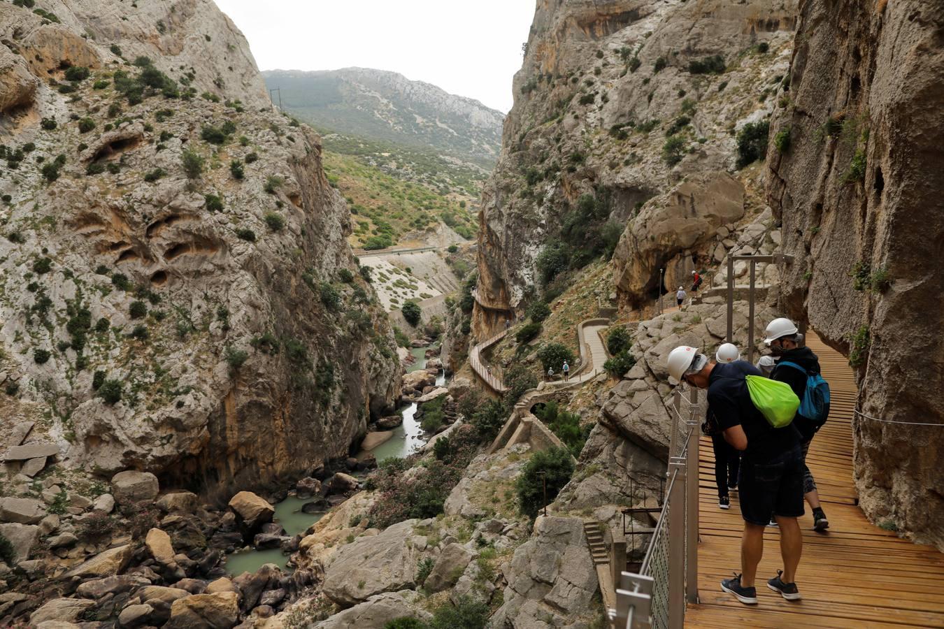 En imágenes, la reapertura del Caminito del Rey