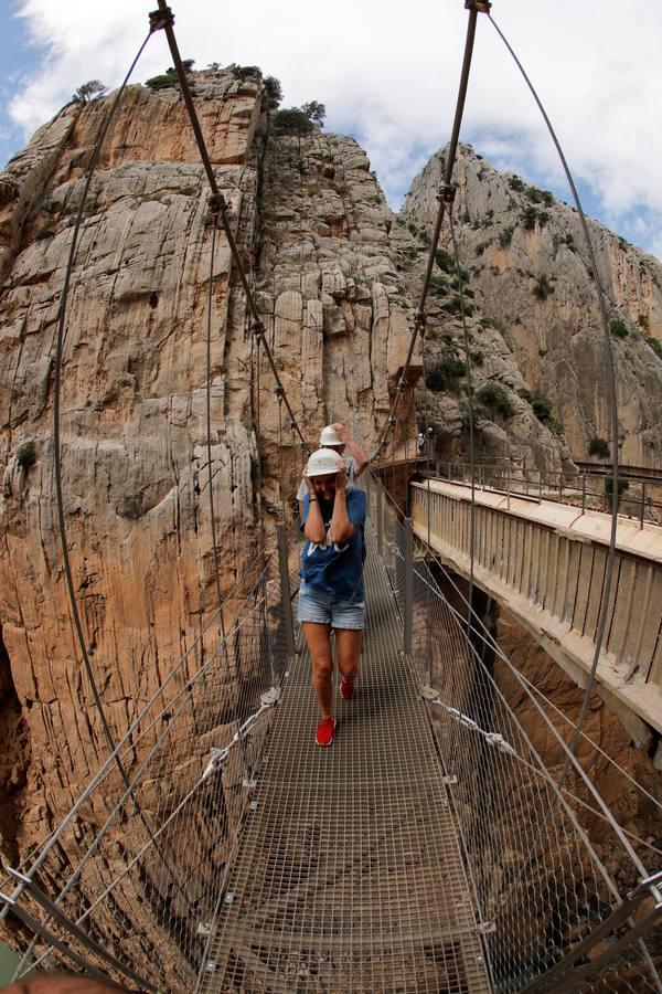 En imágenes, la reapertura del Caminito del Rey