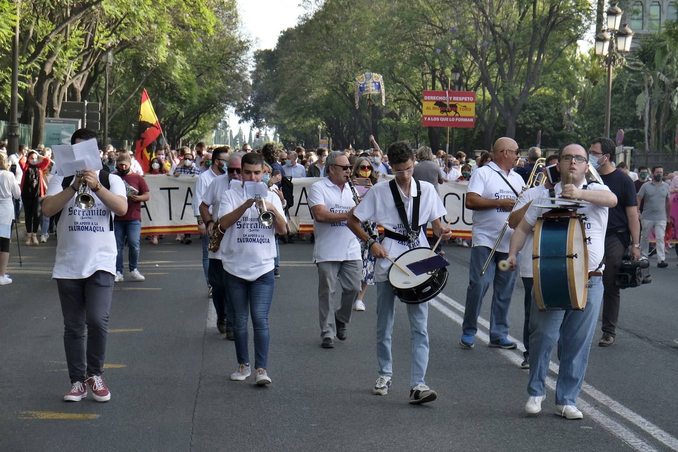 En imágenes, paseo taurino reivindicativo por las calles de Sevilla