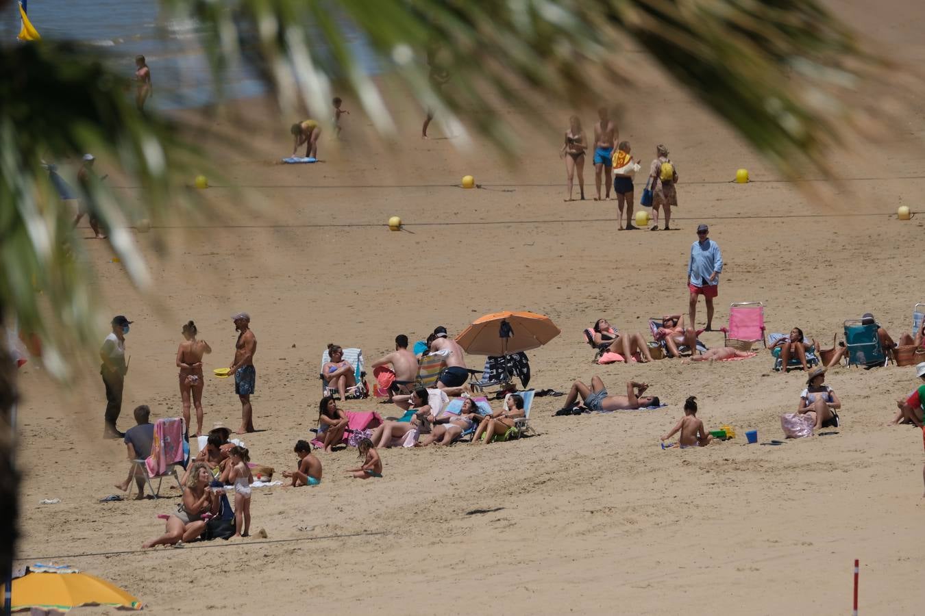 Tranquilidad en la playa de Regla en Chipiona