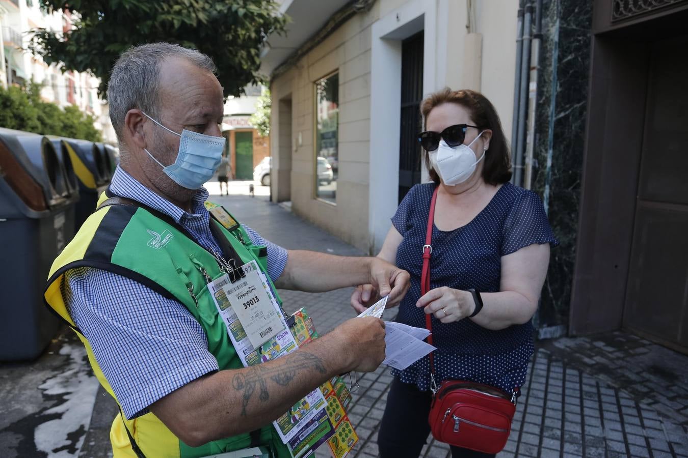 La vuelta de la venta de cupones de la ONCE en Córdoba, en imágenes