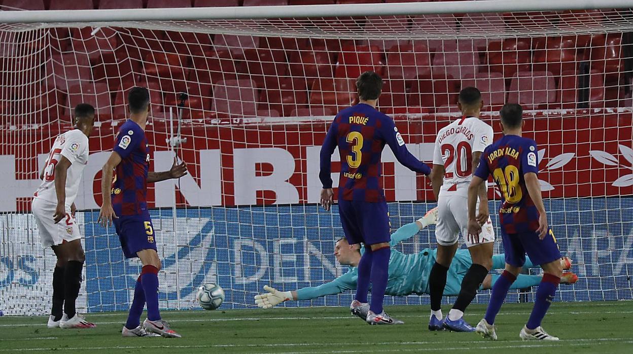 En imágenes, Sevilla-Barcelona en el Sánchez-Pizjuán