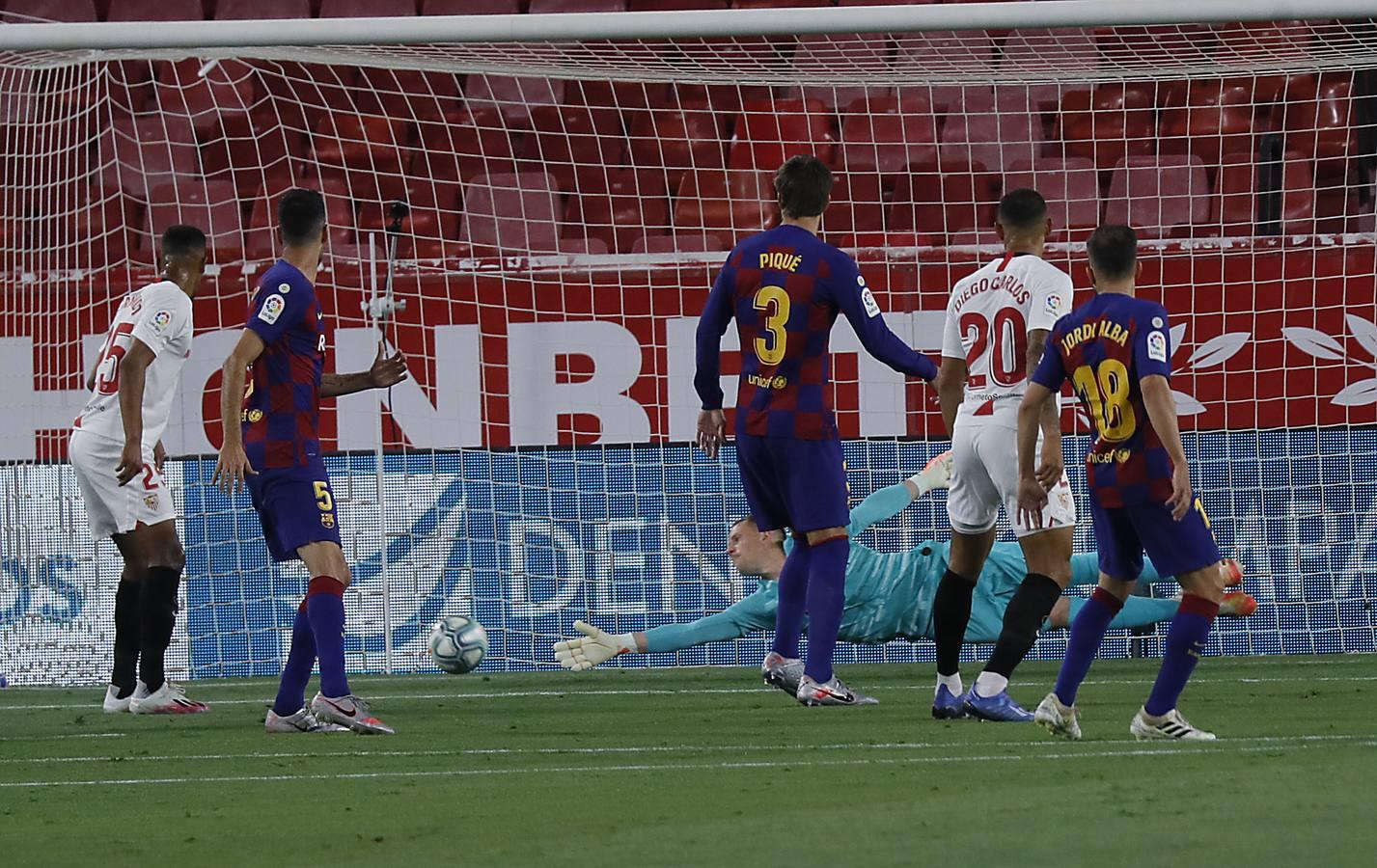 En imágenes, Sevilla-Barcelona en el Sánchez-Pizjuán