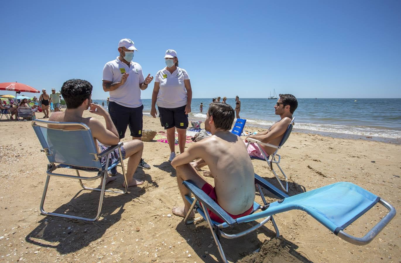 En imágenes, ambiente de la playa de El Portil