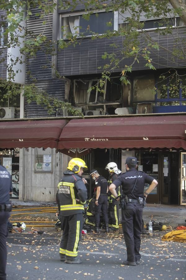 En imágenes, el peligroso incendio en el centro de Córdoba