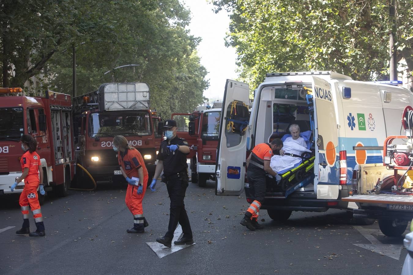 En imágenes, el peligroso incendio en el centro de Córdoba