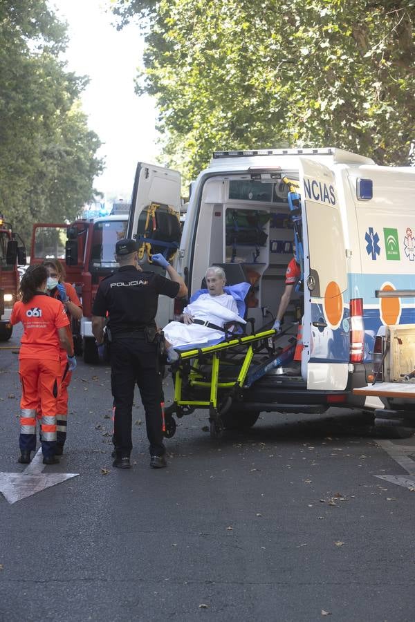 En imágenes, el peligroso incendio en el centro de Córdoba