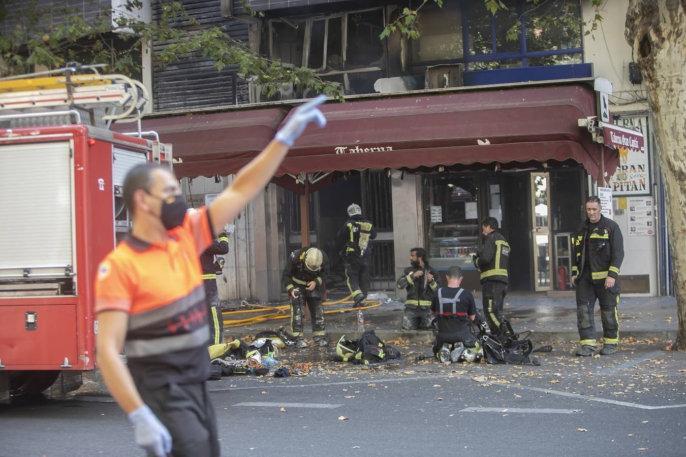 En imágenes, el peligroso incendio en el centro de Córdoba