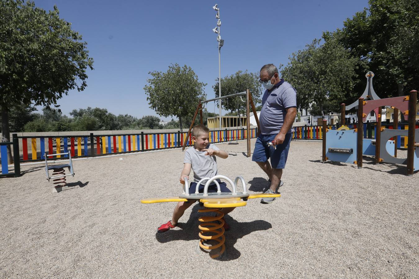 La reapertura de los parques infantiles y la Ciudad de los Niños de Córdoba, en imágenes