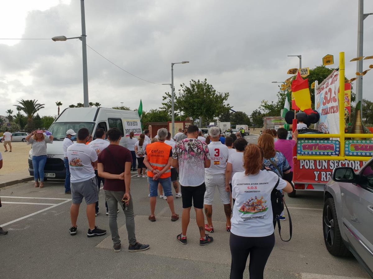 FOTOS: Los feriantes de la bahía de Cádiz piden «medidas urgentes»