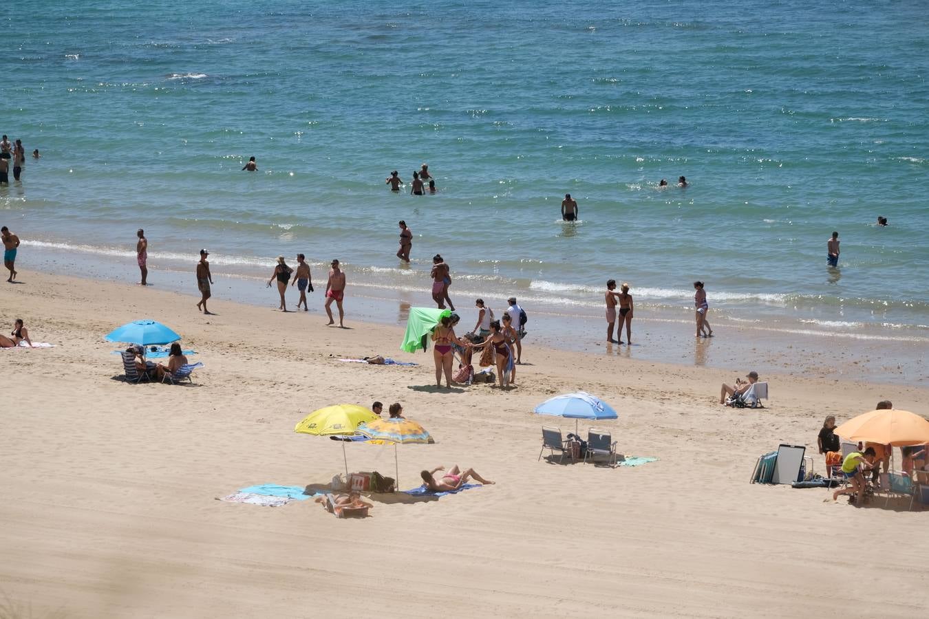 Ambiente en las playas del Puerto de Santa María