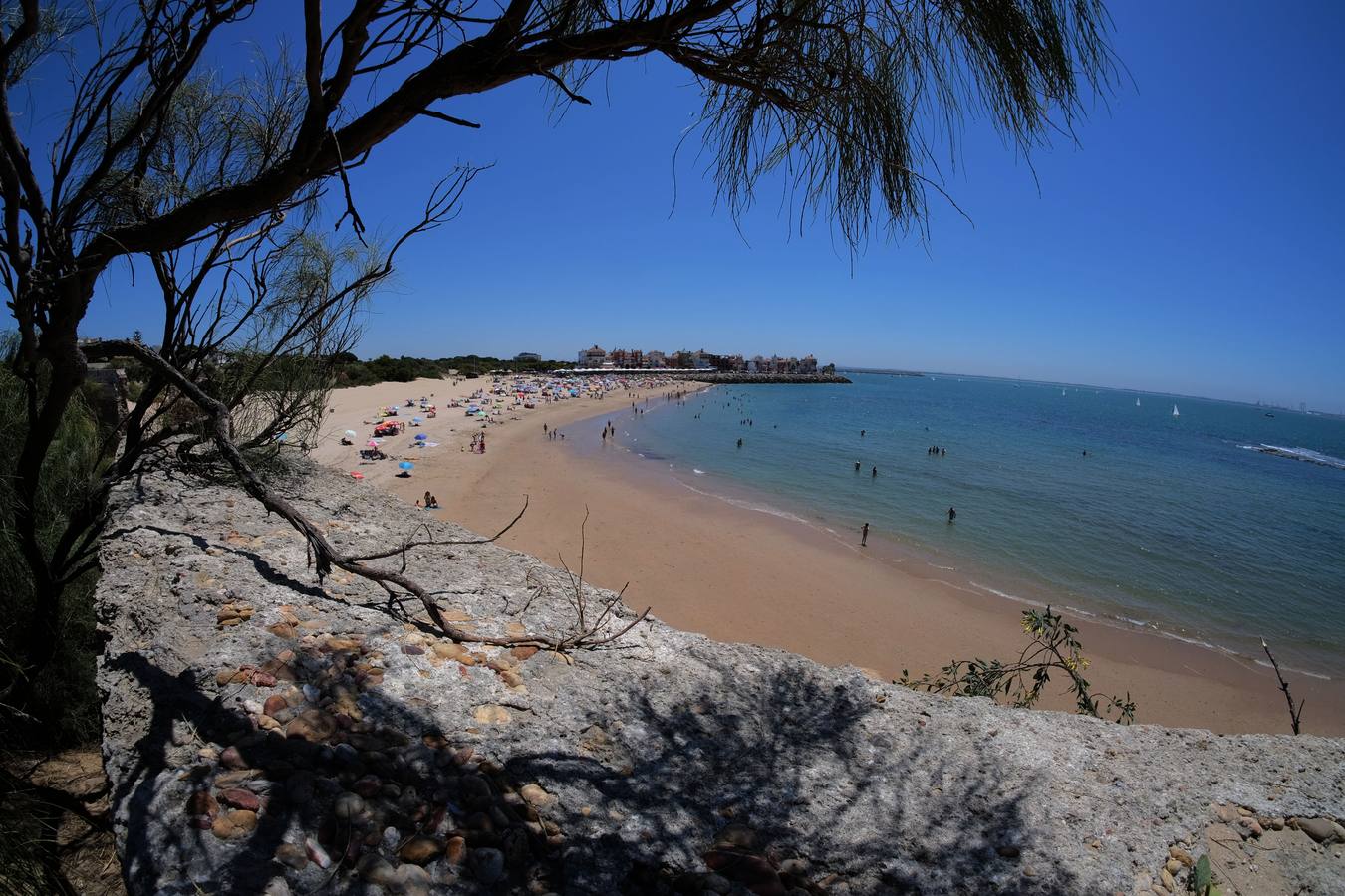 Ambiente en las playas del Puerto de Santa María