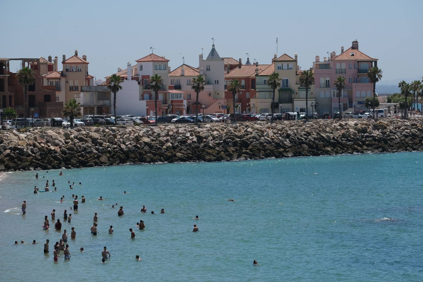 Ambiente en las playas del Puerto de Santa María