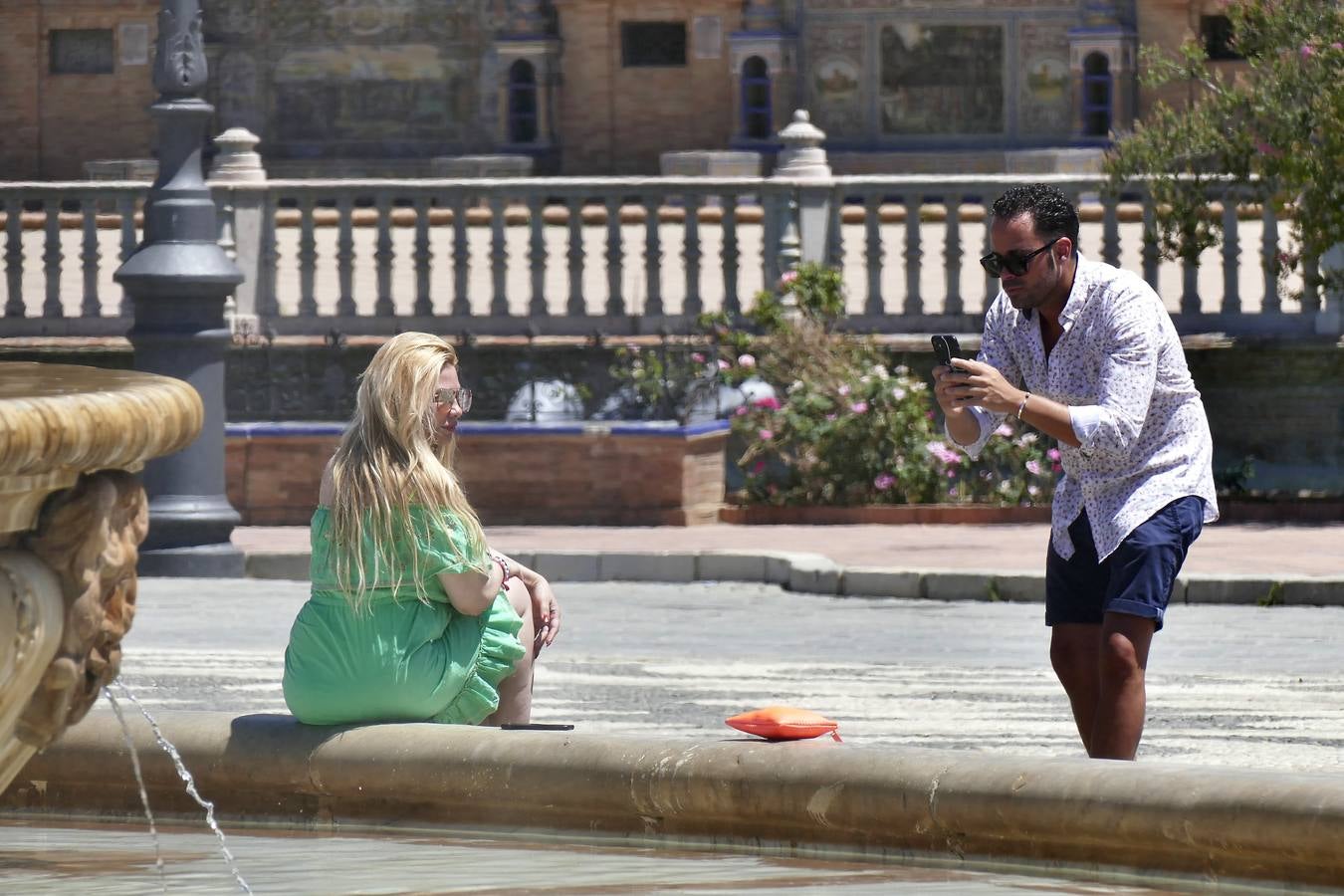 Pocos turistas en Sevilla por las altas temperaturas