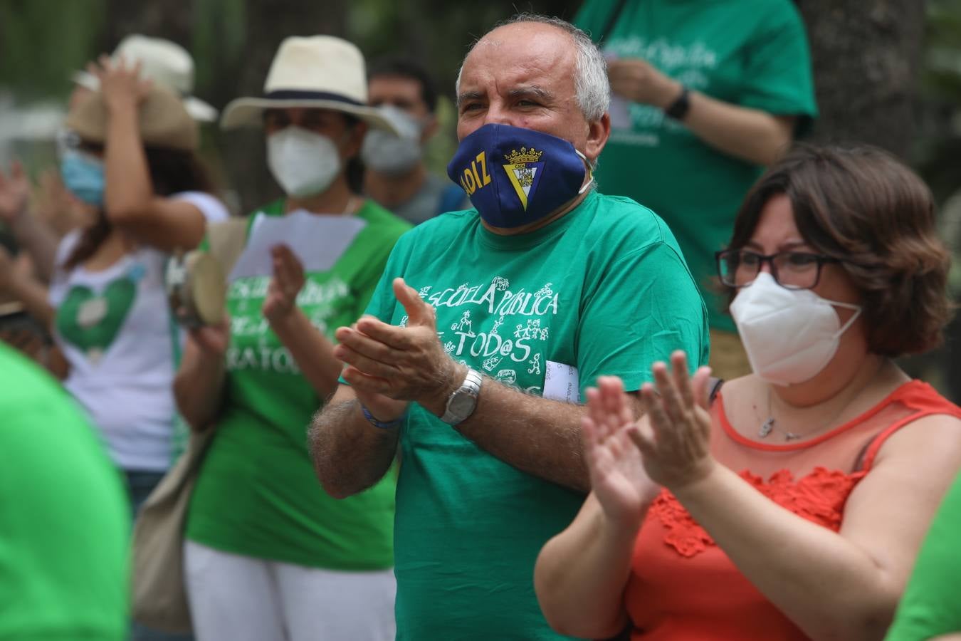 Fotos: las protestas de la escuela pública continúan en las calles de Cádiz