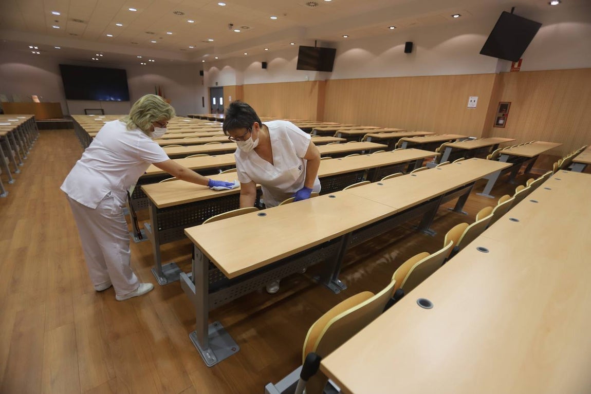 En imágenes, los preparativos para la Selectividad 2020 en Córdoba