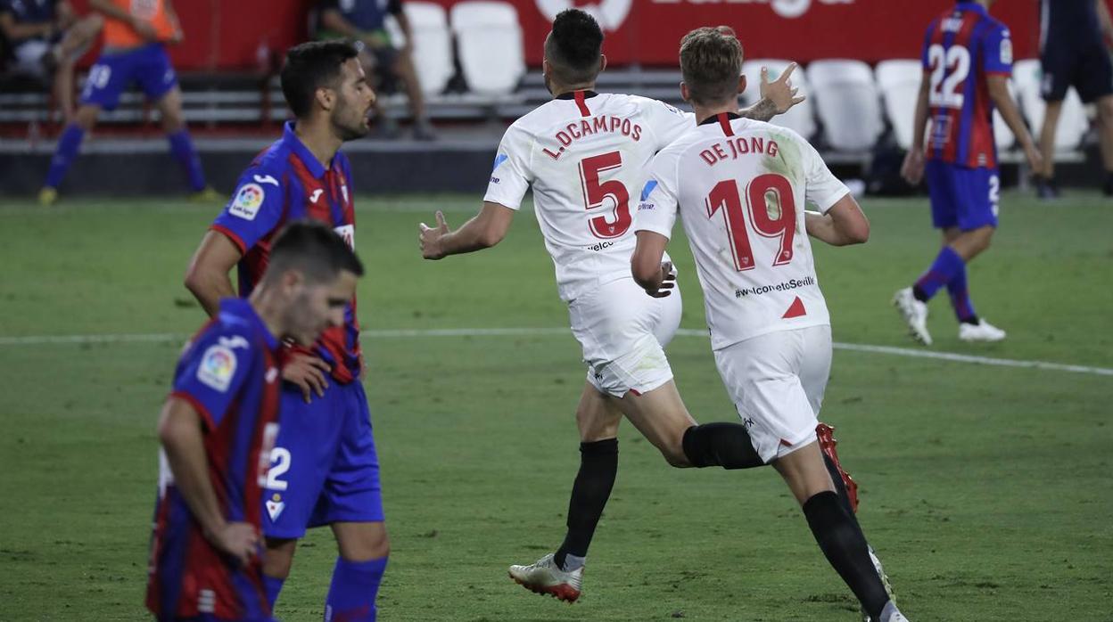 En imágenes, el Sevilla-Eibar en el Sánchez-Pizjuán