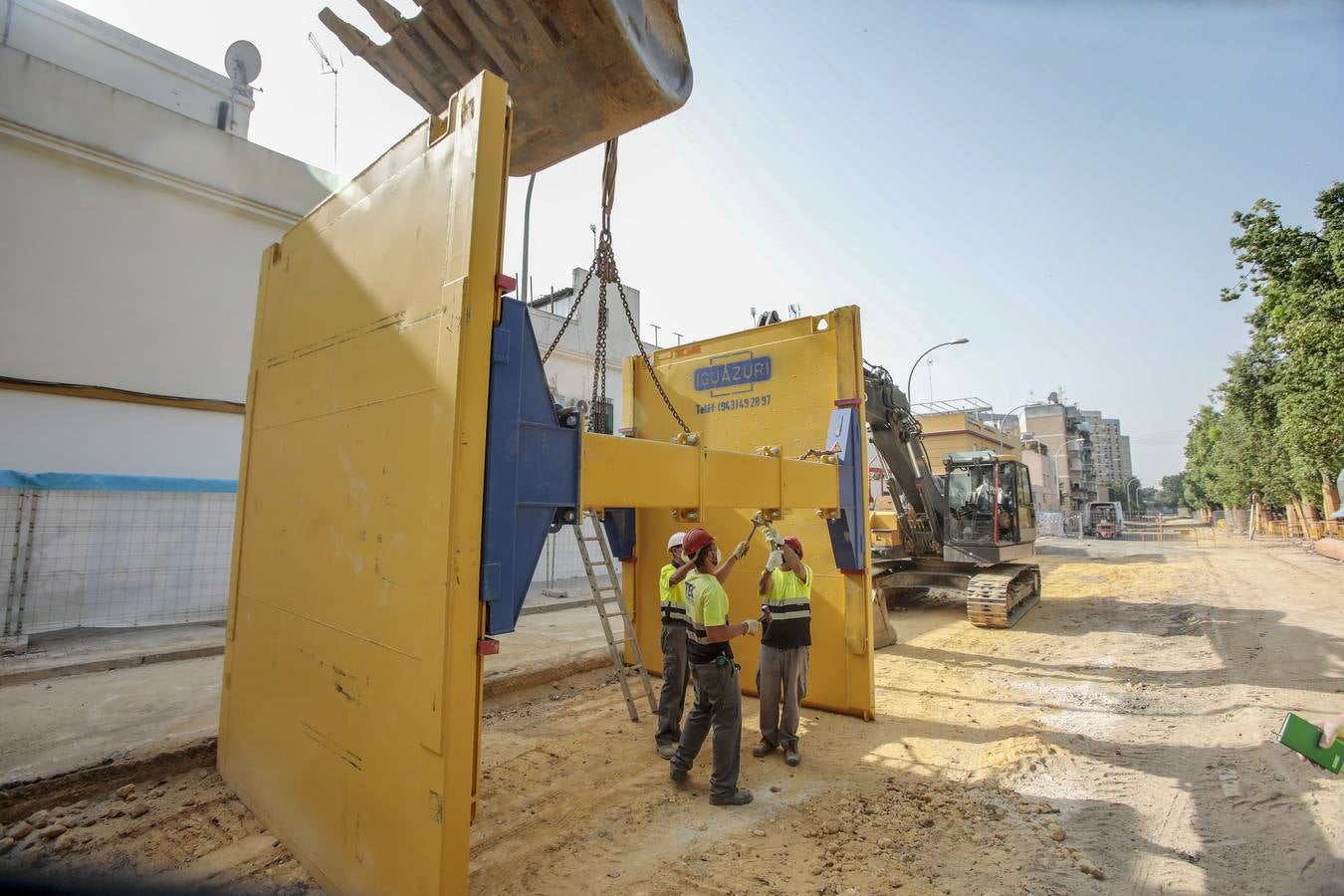 En imágenes, la construcción del colector de la Ronda de Tejares