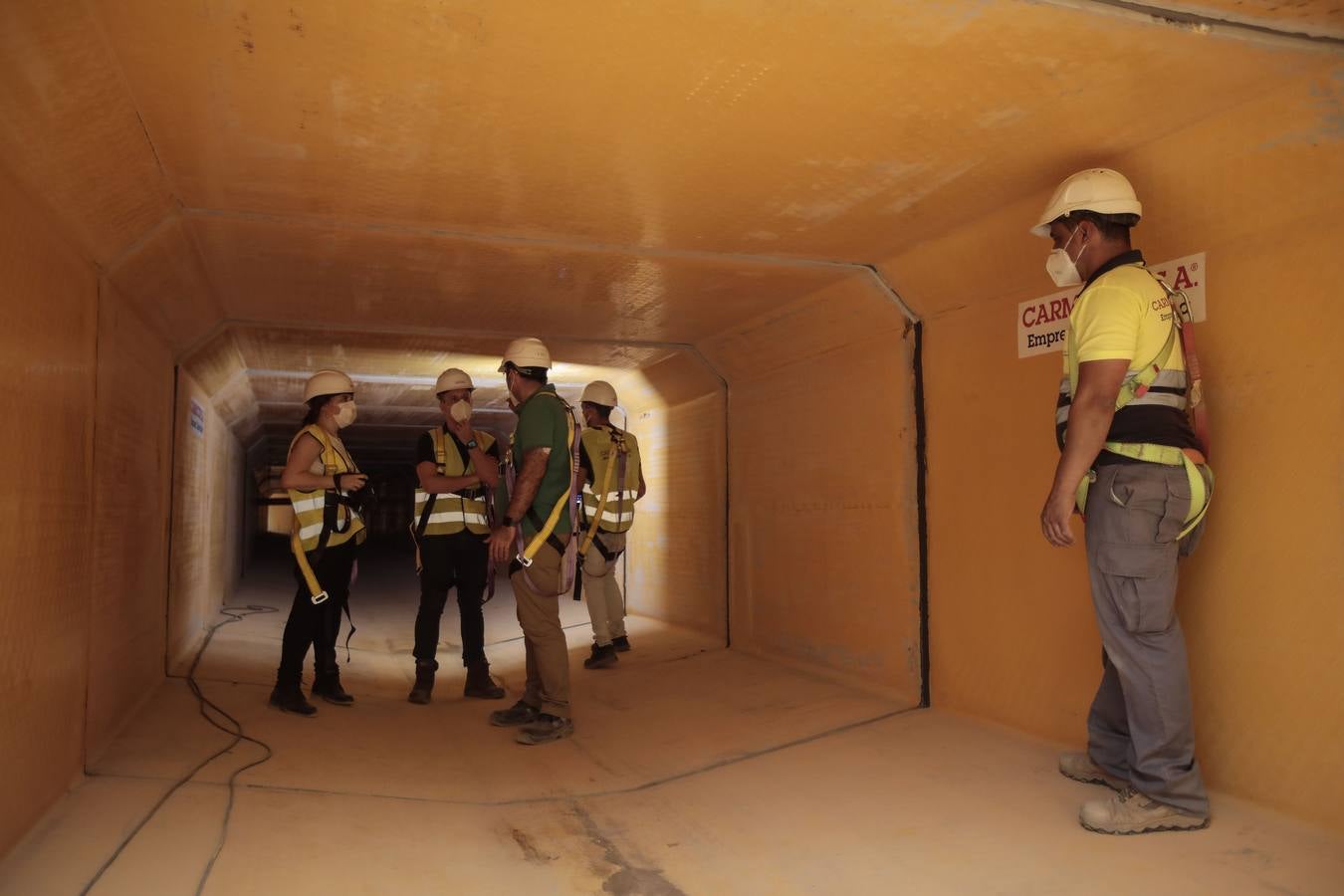 En imágenes, la construcción del colector de la Ronda de Tejares