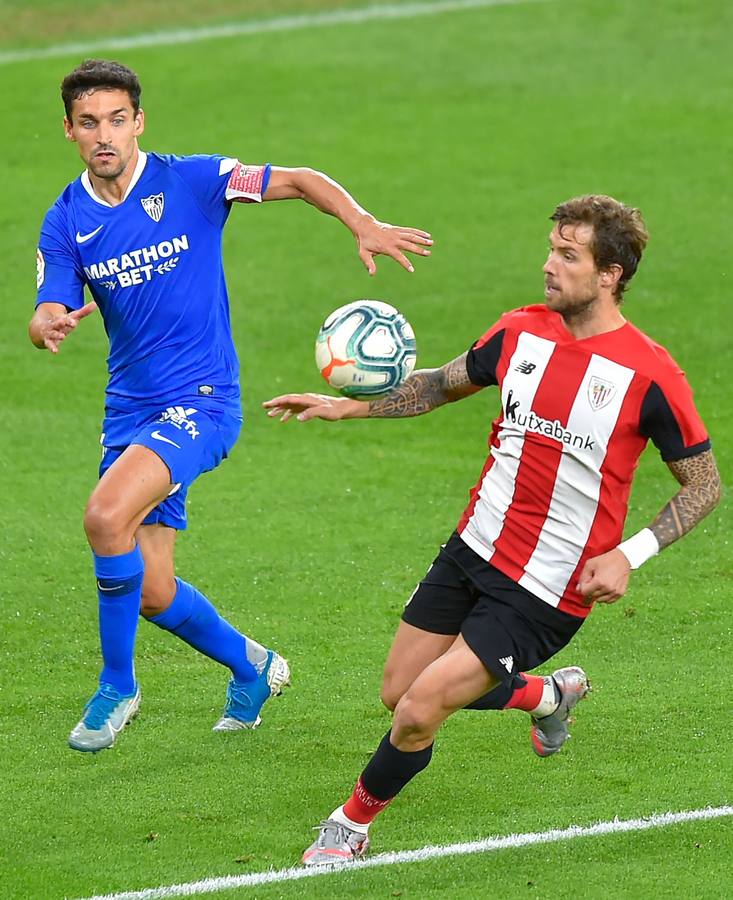 En imágenes, el encuentro entre el Athletic de Bilbao y el Sevilla F.C. en San Mamés