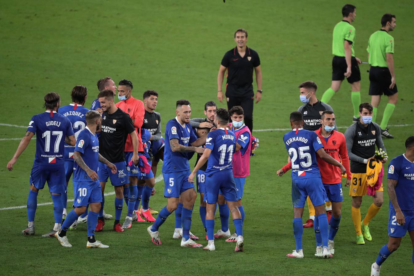 En imágenes, el encuentro entre el Athletic de Bilbao y el Sevilla F.C. en San Mamés