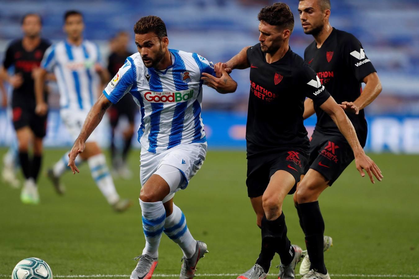 En Imágenes, el encuentro entre la Real Sociedad y el Sevilla FC