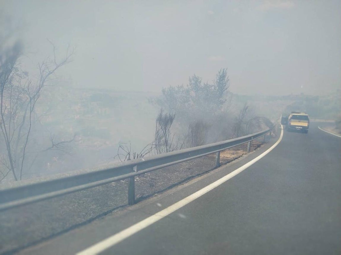 El incendio del Valle, en imágenes