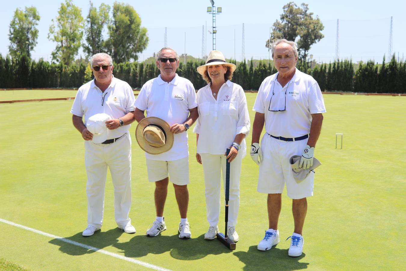 Enrique Espinosa, Perico González, Lola Azqueta y Pedro Ruiz-Ocejo (semifinalistas y campeones categoría de plata)