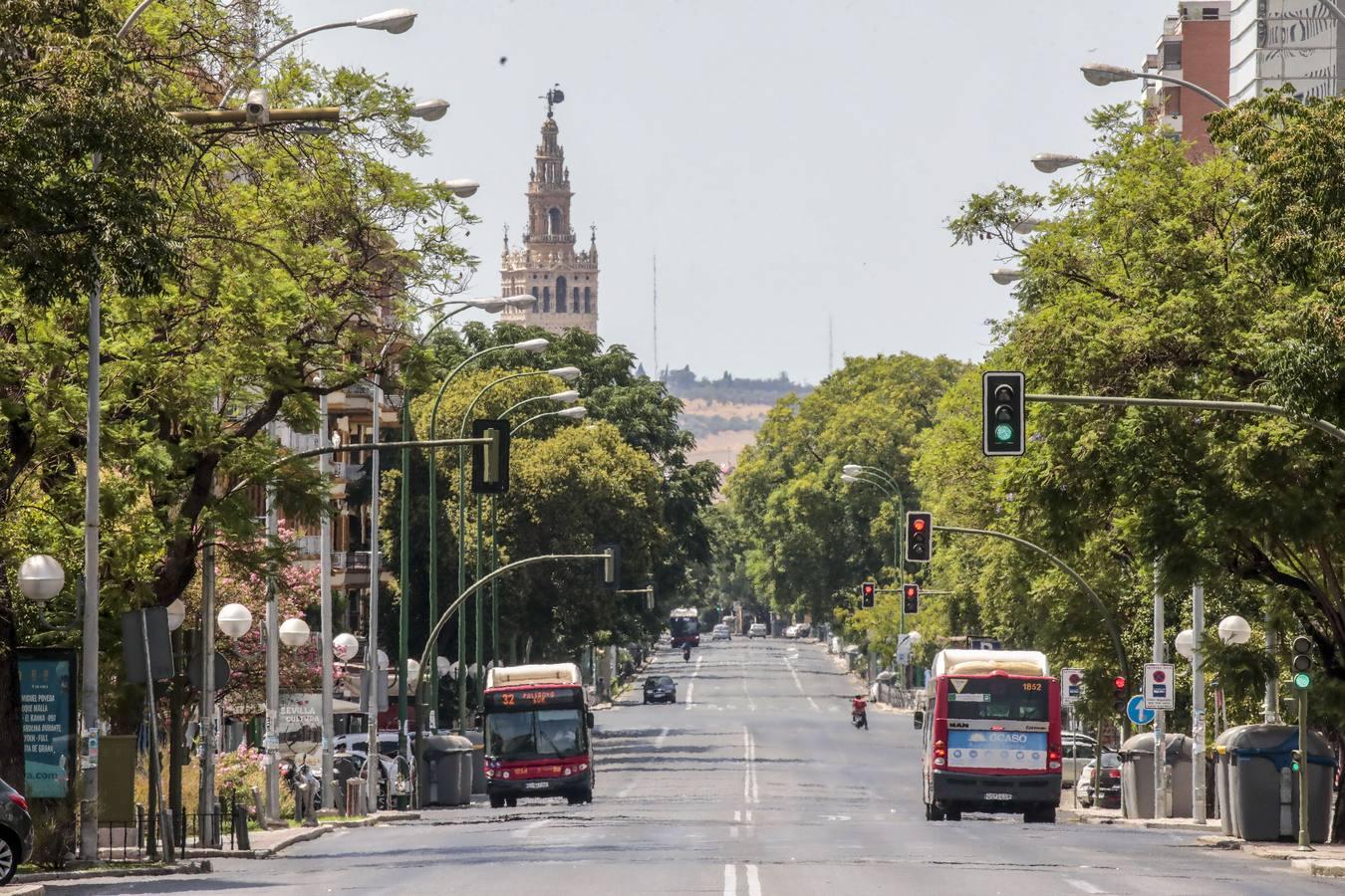 En imágenes, Sevilla se queda vacía con la llegada del mes de agosto