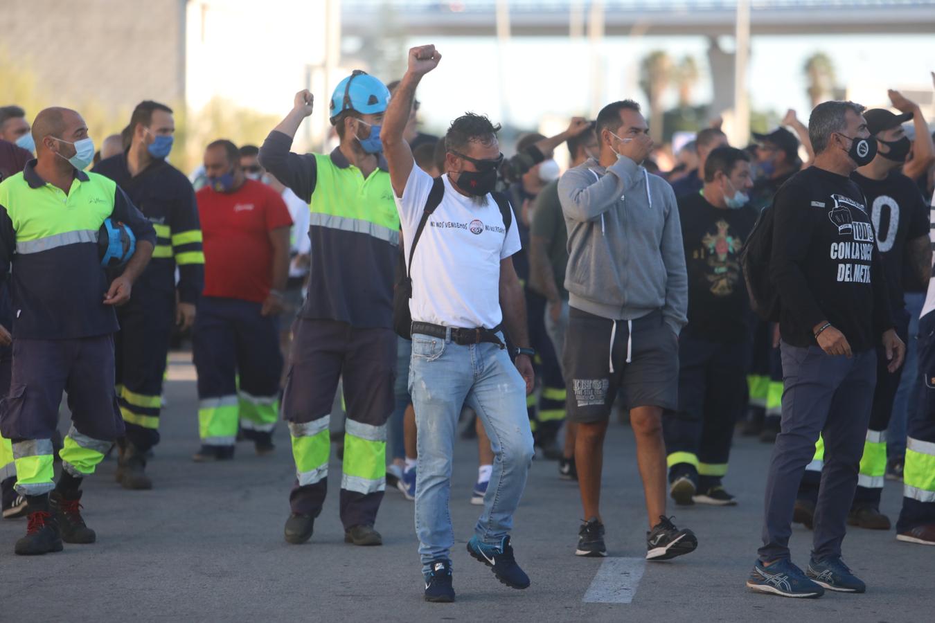 FOTOS: Indignación y preocupación entre los trabajadores del Metal