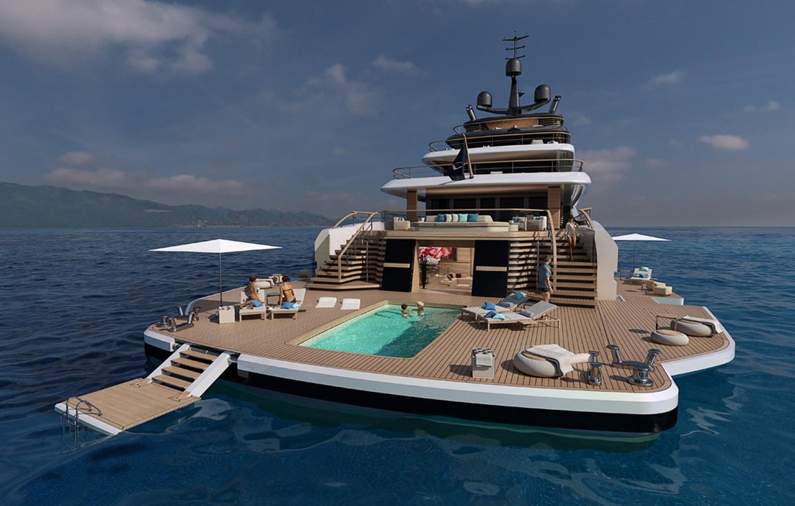 Un beach club de lujo. “La isla”, como así se llama el beach club, cuenta con una piscina de agua salada cuya superficie puede cerrarse automáticamente para que durante la noche no se pierda espacio en la pista de baile.