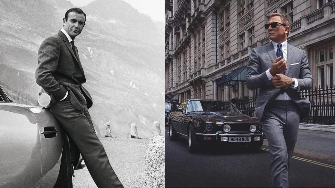 James Bond y Aston Martin, el tándem perfecto. El próximo mes de noviembre verá la luz la nueva película de James Bond, “Sin Tiempo para Morir”, una entrega muy especial puesto que se trata de la número 25 de la saga. Para el agente secreto el mejor compañero de aventuras es su Aston Martin, y precisamente por este motivo la casa de automóviles ha decidido rendirle varios homenajes este año con motivo de tan esperado aniversario. Si hace apenas dos meses sorprendía con el l<a href="https://www.abc.es/summum/motor/abci-aston-martin-revive-coche-mas-iconico-james-bond-edicion-limitada-202007061743_noticia.html" target="_blank">anzamiento de una edición limitada del DB5 Golfinger, </a>ahora lo ha hecho por partida doble.