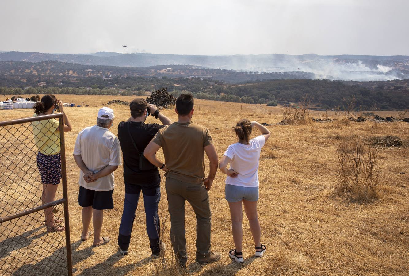 El incendio de Huelva continúa avanzando sin control, en imágenes