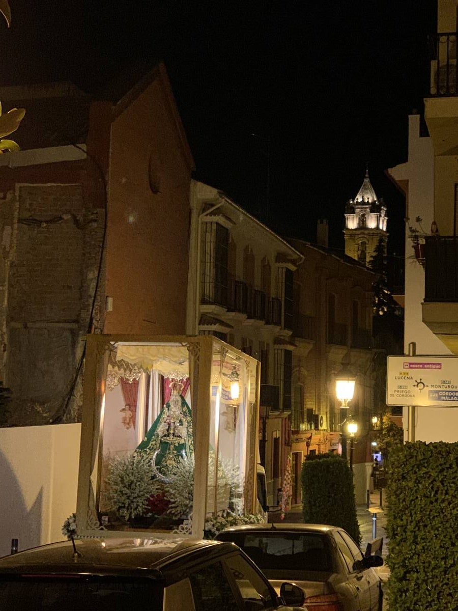 La «Bajá» de la Virgen de la Sierra de Cabra, en imágenes