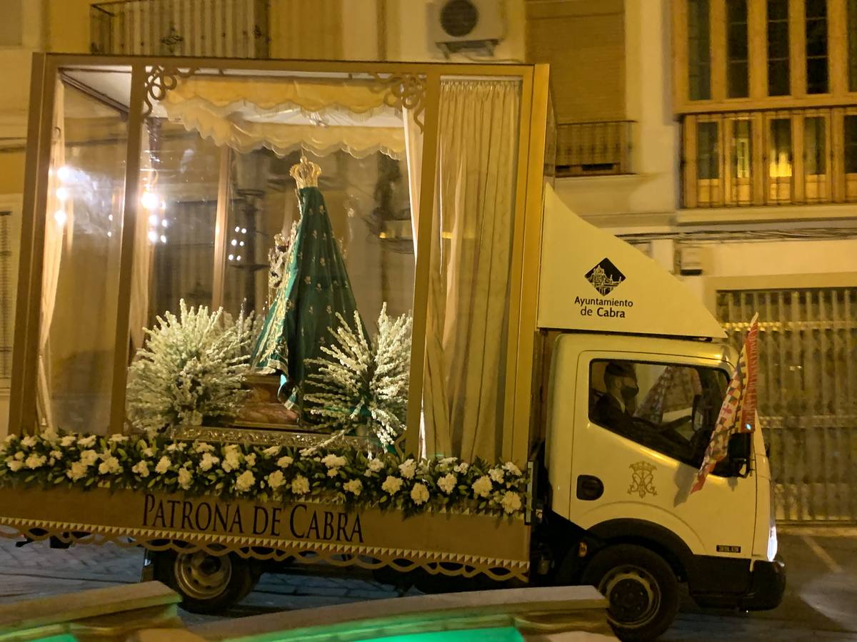 La «Bajá» de la Virgen de la Sierra de Cabra, en imágenes