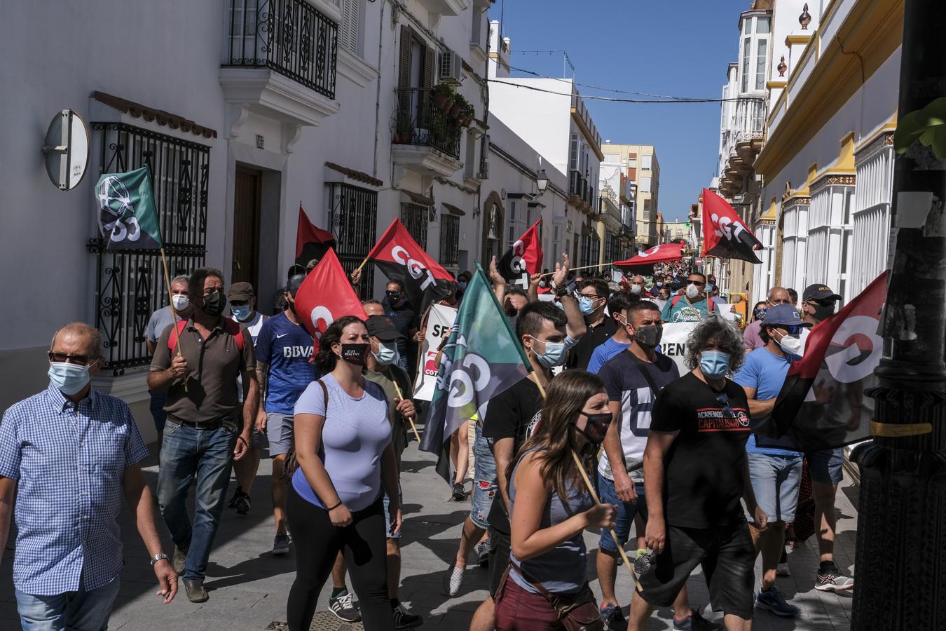 FOTOS: Pinchazo de la huelga del metal en la Bahía de Cádiz